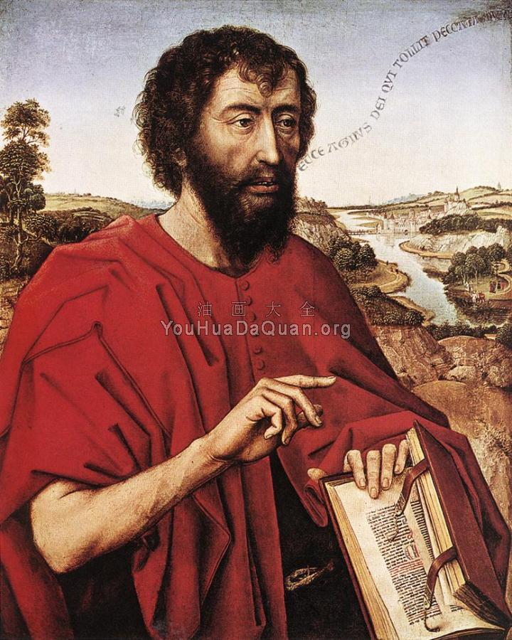 Braque Family Triptych-left wing - 罗吉尔·凡·德·韦登